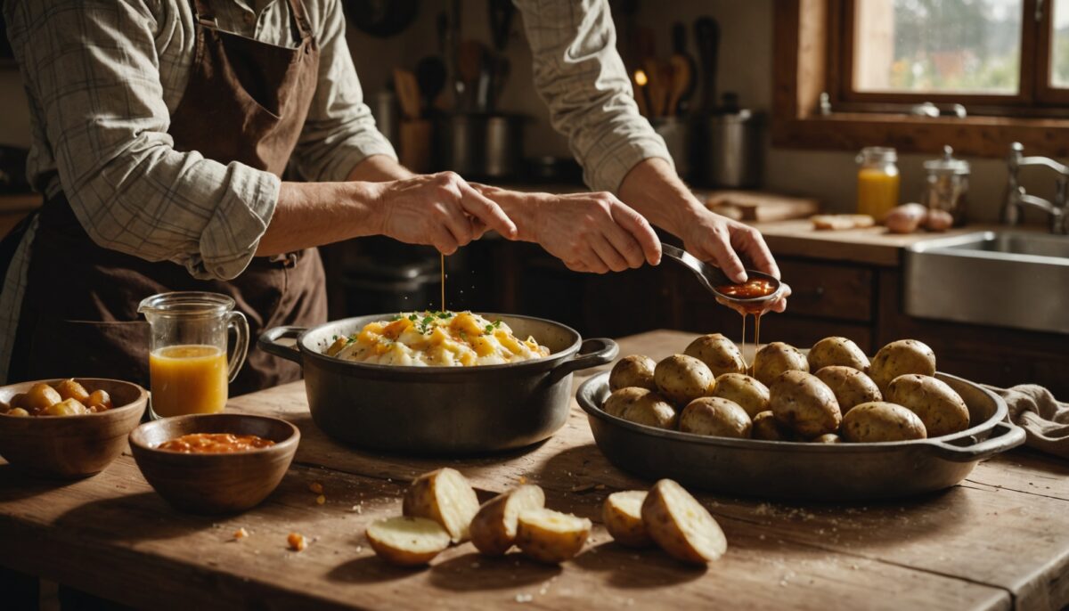"Pommes de terre au four : une sauce secrète qui transforme tout (recette inside)"