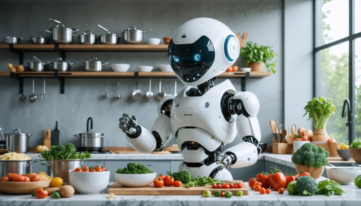 découvrez comment l'intelligence artificielle transforme la cuisine, alliant innovation technologique et art gastronomique pour réinventer nos repas.